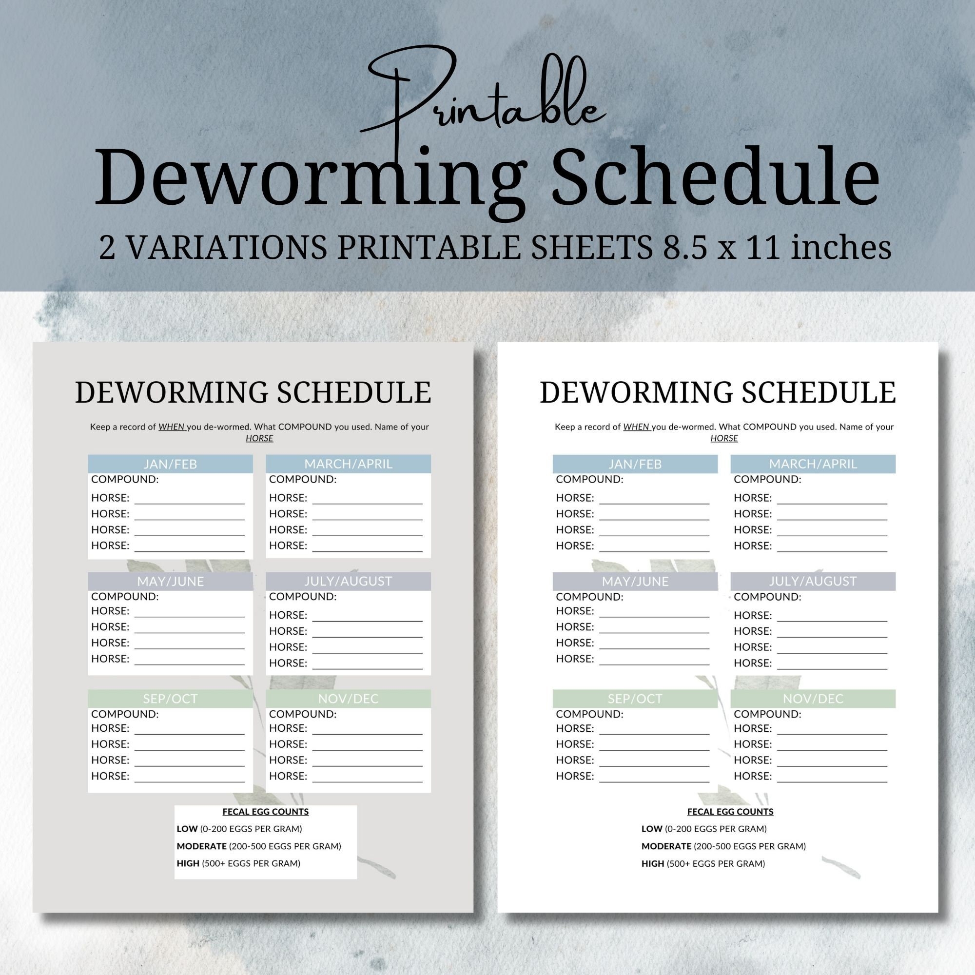 Horse Deworming Schedule Printable Horse Deworming Schedule Digital Download Get Yours Today Etsy Horse Deworming Schedule Printable Horse Deworming Schedule Digital Download Get Yours Today Etsy