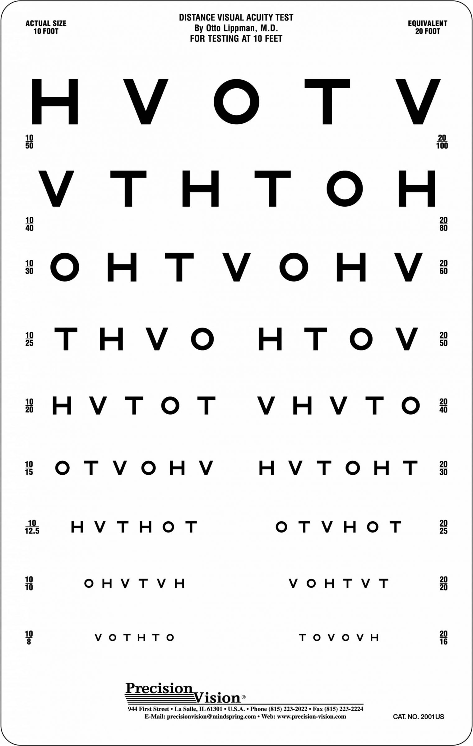 HOTV Eye Chart 10 Ft Visual Acuity Charts Precision Vision Worksheets Library HOTV Eye Chart 10 Ft Visual Acuity Charts Precision Vision Worksheets Library
