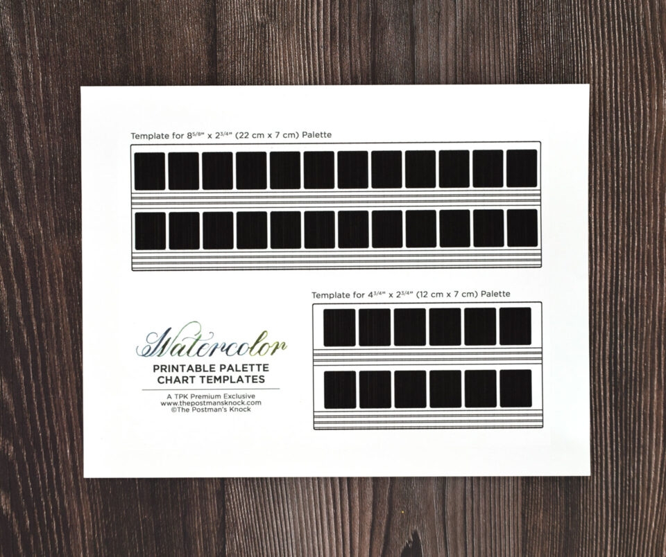How To Make The Perfect Watercolor Color Chart Template Method The Postman s Knock