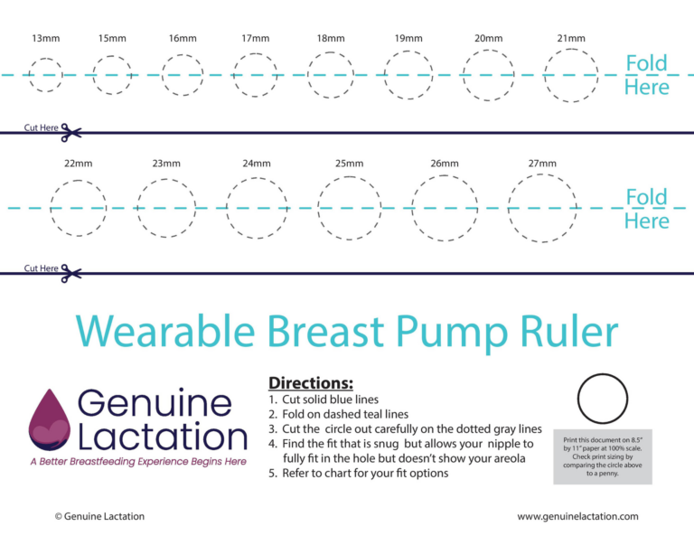 How To Measure Flange Size Free Printable Ruler The Breastfeeding Mama