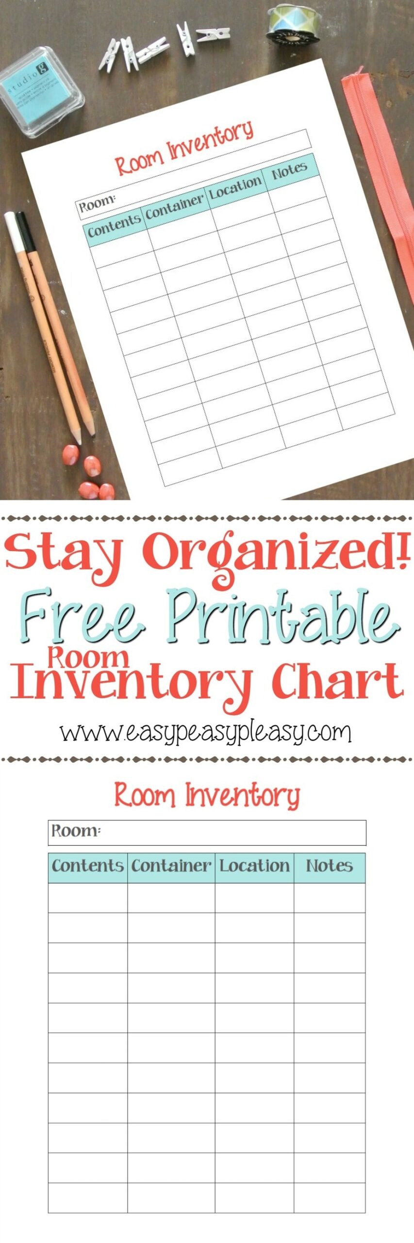 How To Organize A Room With Free Printable Easy Peasy Pleasy