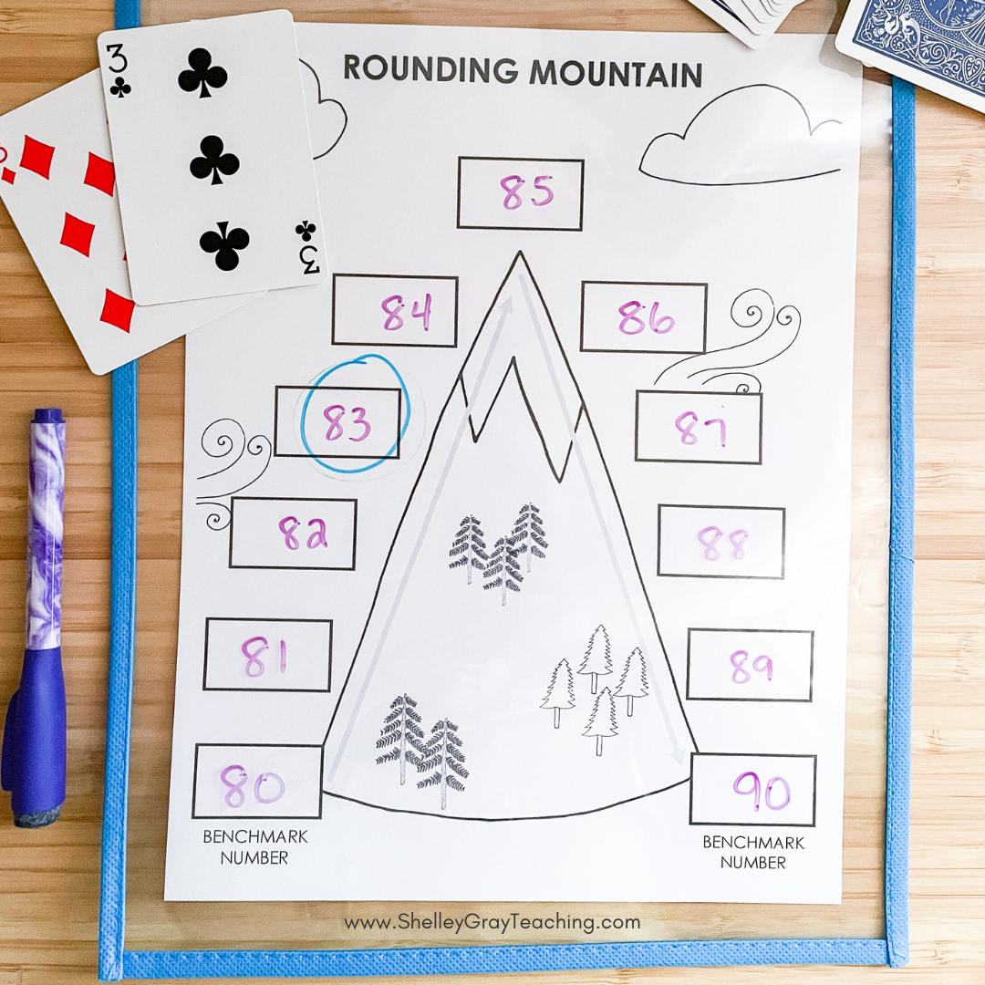 How To Round Numbers Using Rounding Mountain Plus Free Printables Shelley Gray