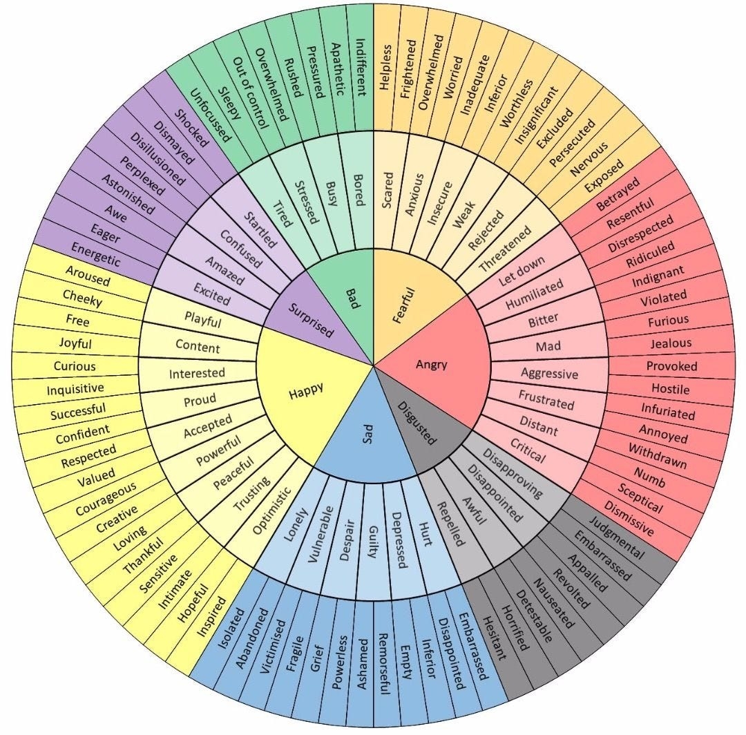 How To Use Wheel Of Emotions To Express Better Emotions By Faraaz Dhuka Age Of Awareness Medium