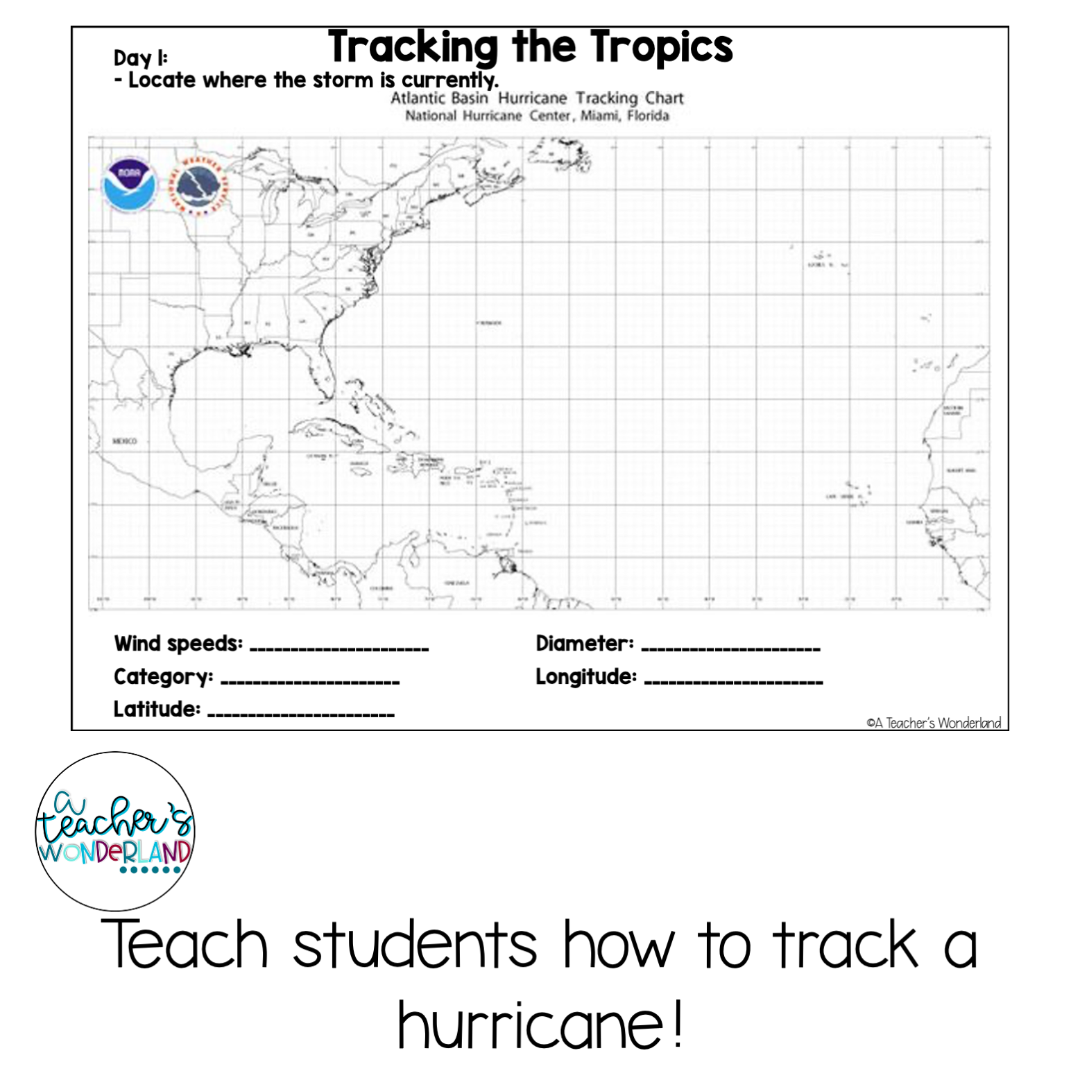 Hurricane Tracking Preparedness Project Based Learning DIGITAL Paper Based A Teacher s Wonderland