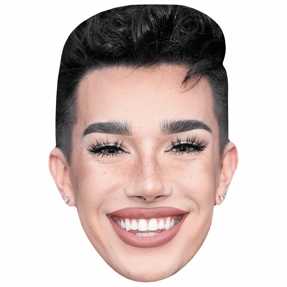 James Charles Smile Celebrity Mask Flat Card Face EBay