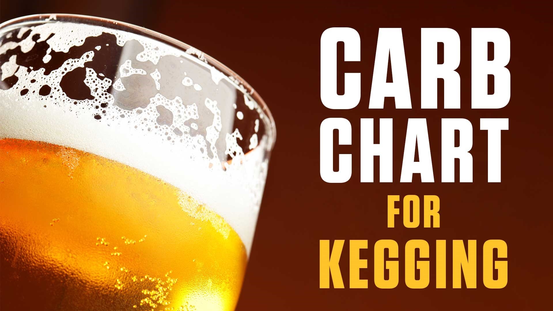 Keg Carbonation Chart