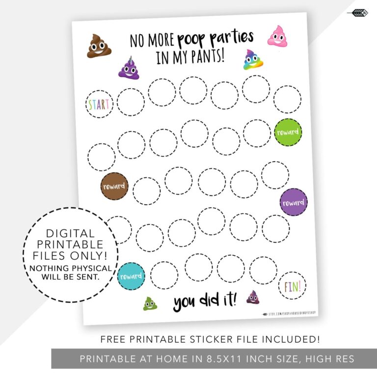 Kid Poop Chart Etsy