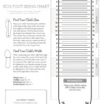 Kids Foot Sizer Charts Simple Foot Sizer Charts Child Shoe 