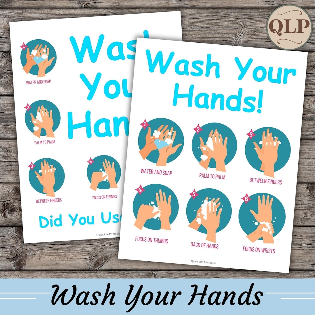 Kids Hand Washing Chart Visual Guide Hygiene Poster PDF Download 8 5x11in Etsy Kids Hand Washing Chart Visual Guide Hygiene Poster PDF Download 8 5x11in Etsy