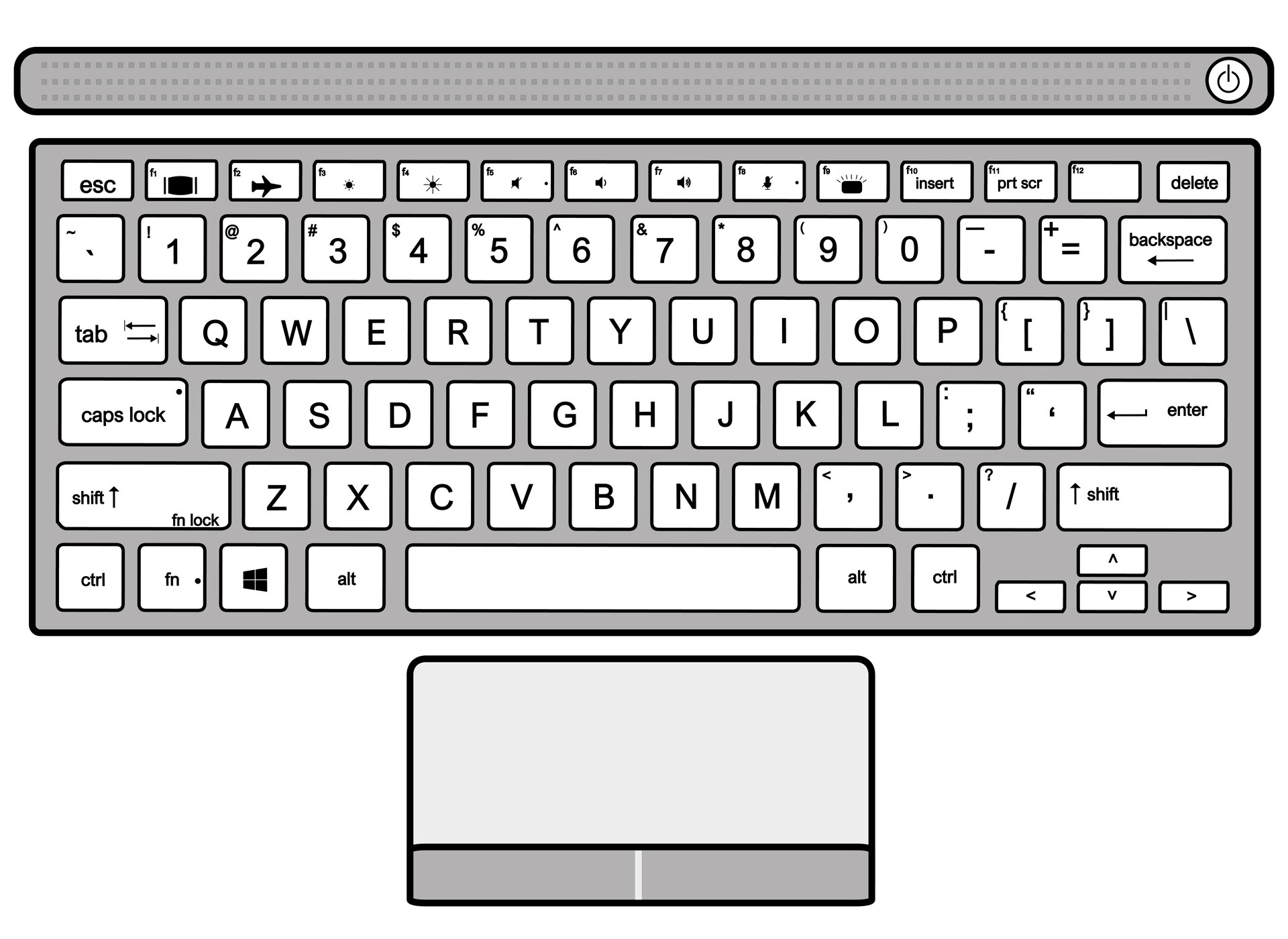 Laptop Keyboard 13 Free PDF Printables Printablee