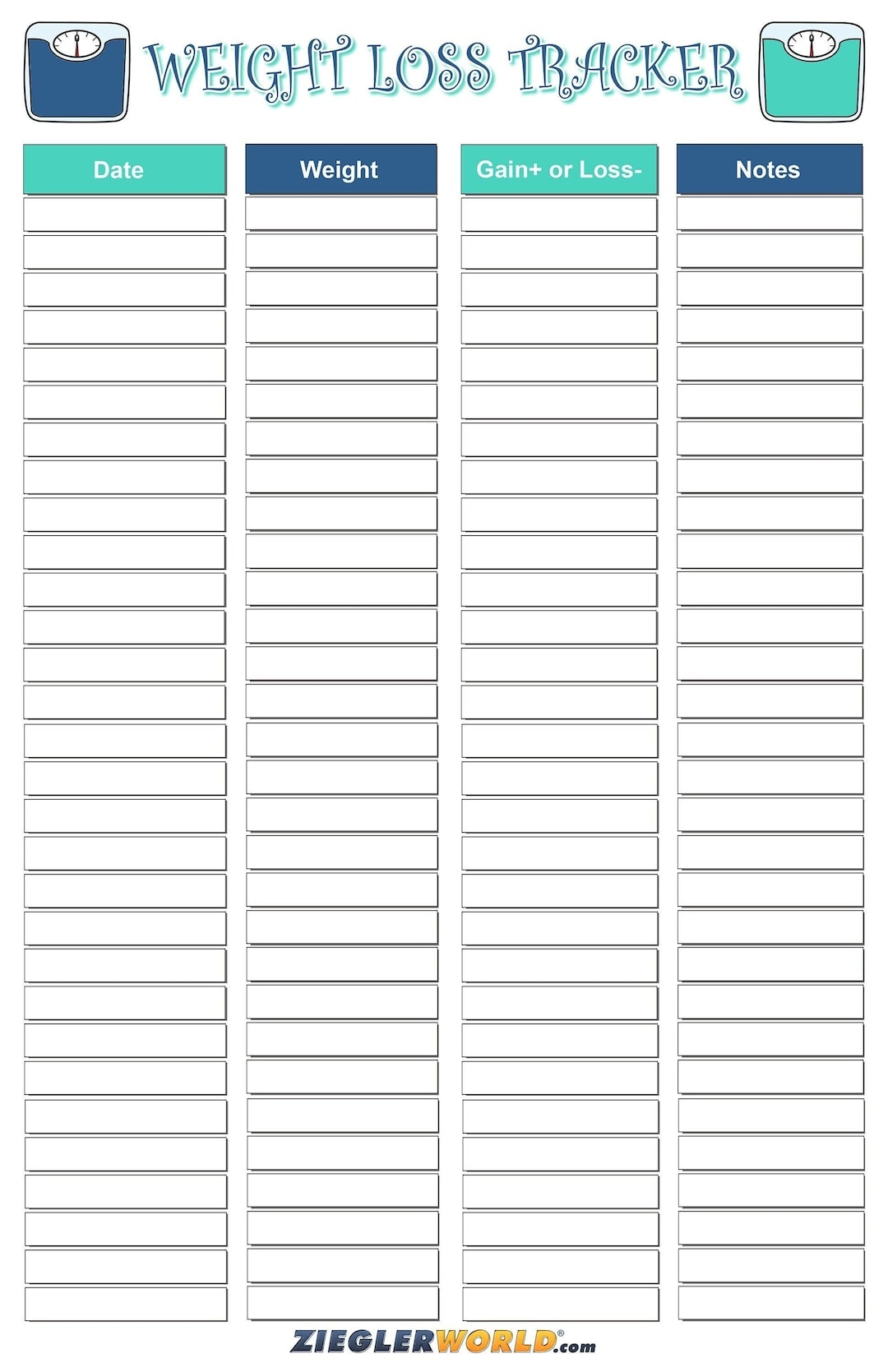 Large Reusable Weight Loss Gain Tracker Chart Track Your Progress Dry Erase Pen Laminated 22 X 34 Perfect Tracker Etsy