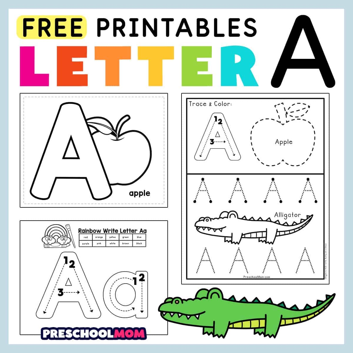 Free Printable Kindergarten Alphabet Anchor Chart