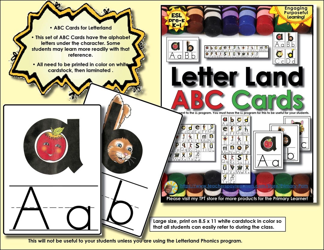Letterland Phonics ABC Cards To Print Different Sizes Classroom Learning Wall Small Group Instruction Individual Student Use Etsy Letterland Phonics ABC Cards To Print Different Sizes Classroom Learning Wall Small Group Instruction Individual Student Use Etsy