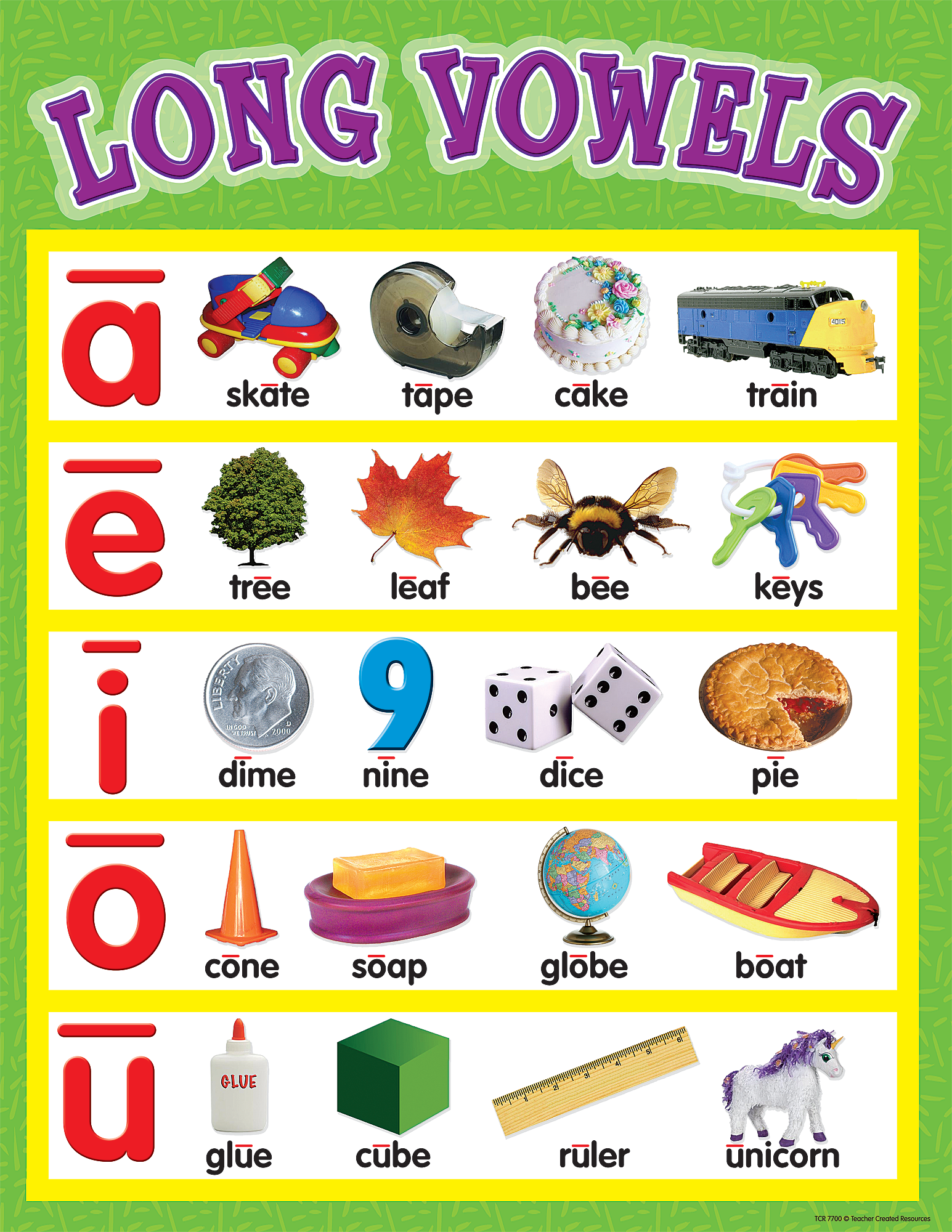 Long Vowels Chart TCR7700 Teacher Created Resources Long Vowels Chart TCR7700 Teacher Created Resources