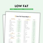 Low Fat Diet Food Chart Low Fat Foods Grocery List Shopping List Food Guide List Printable Low Fat Choices Grocery List PDF Low Fat Etsy Israel