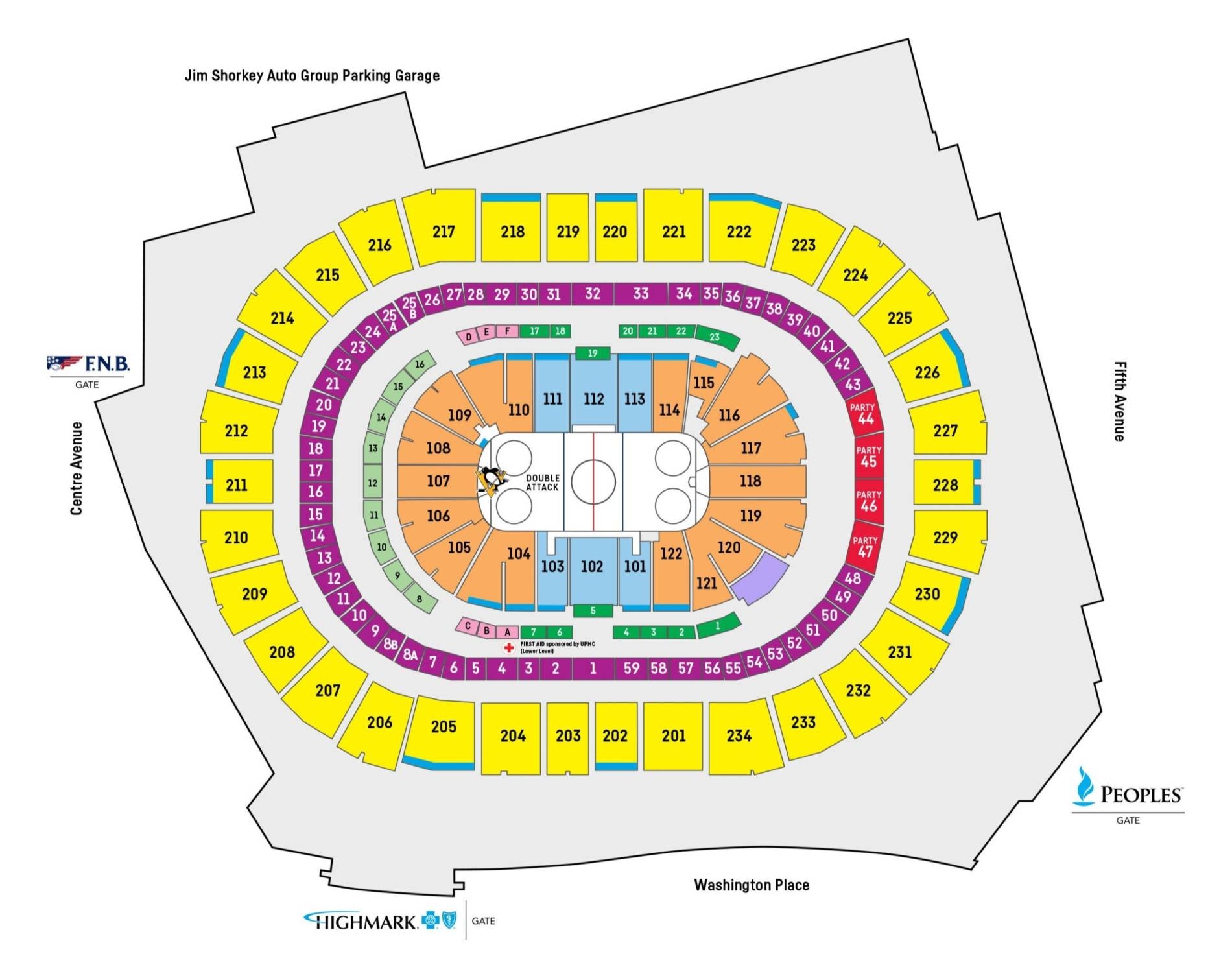 Lower 100 Level Pittsburgh Penguins Vs New York Rangers 31 Jan 2026 PPG Paints Arena Koobit