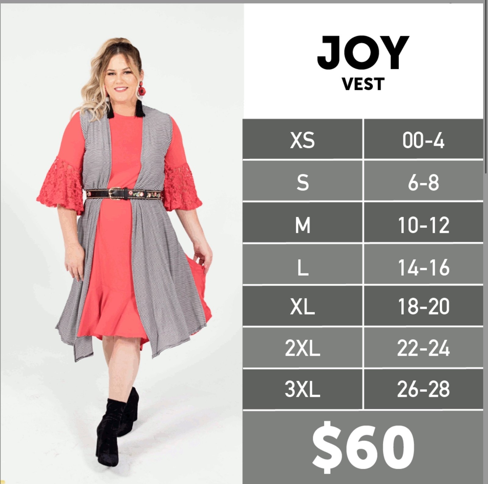 LULAROE JOY LONG VEST SMALL BNWT LULAROE JOY LONG VEST SMALL BNWT