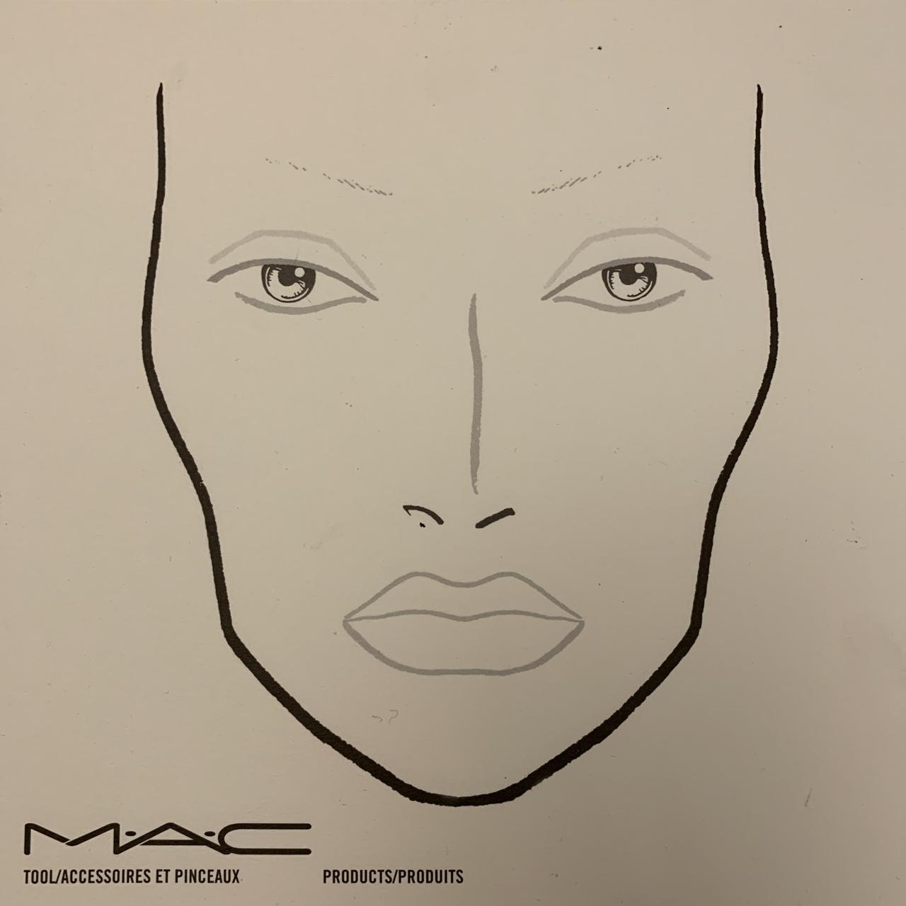 Mac Blank Face Charts Printable Mac Blank Face Charts Printable