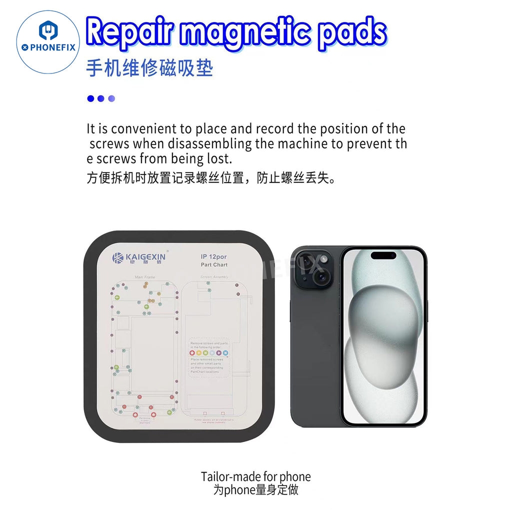Magnetic Screw Mat 31 In 1 For IPhone Repair Phone Disassembly Guide Charts For IPhone 6 To 15 Pro Max Screw Guide Chart