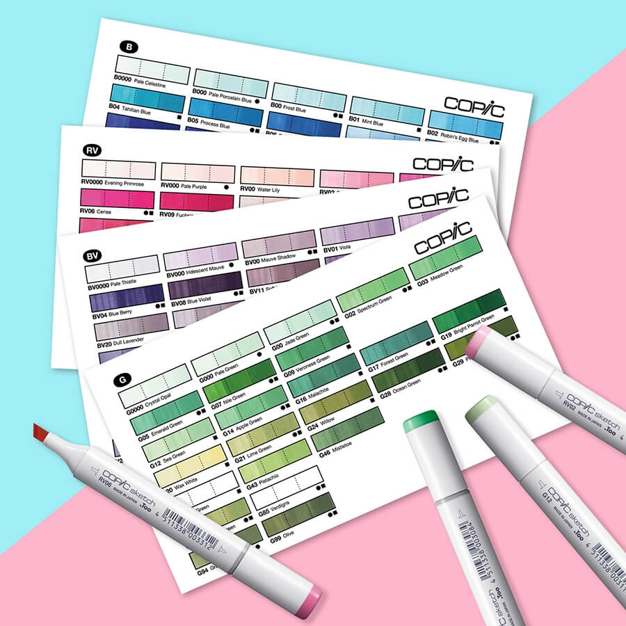 Copic Printable Chart