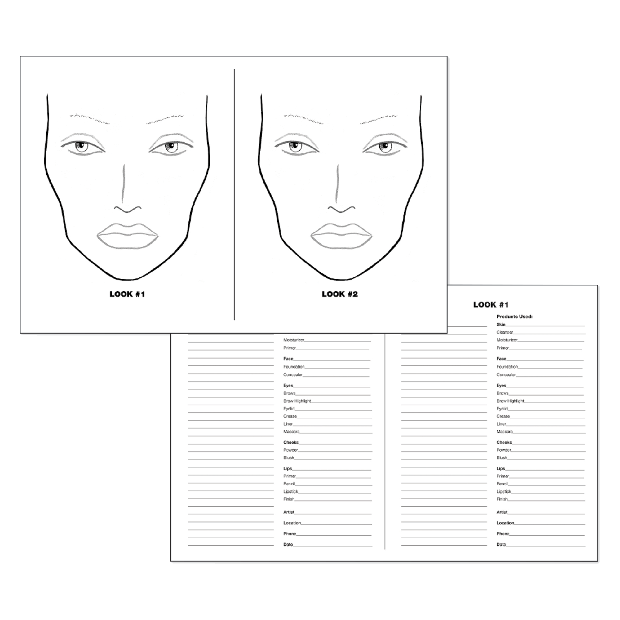 Mac Face Chart Printable Mac Face Chart Printable