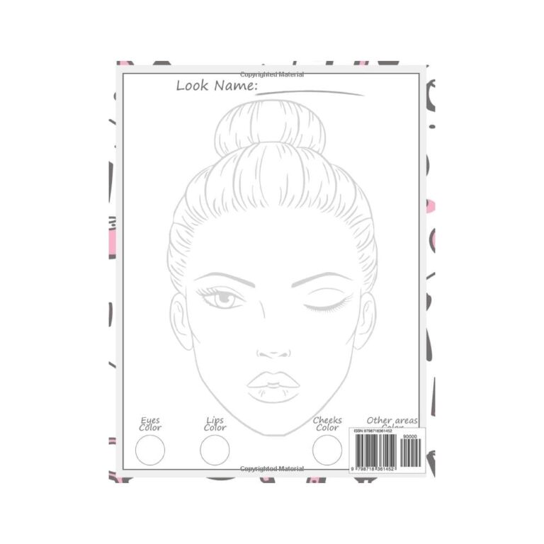 Makeup Practice Book For Kids Basic Face Charts For Togo Ubuy