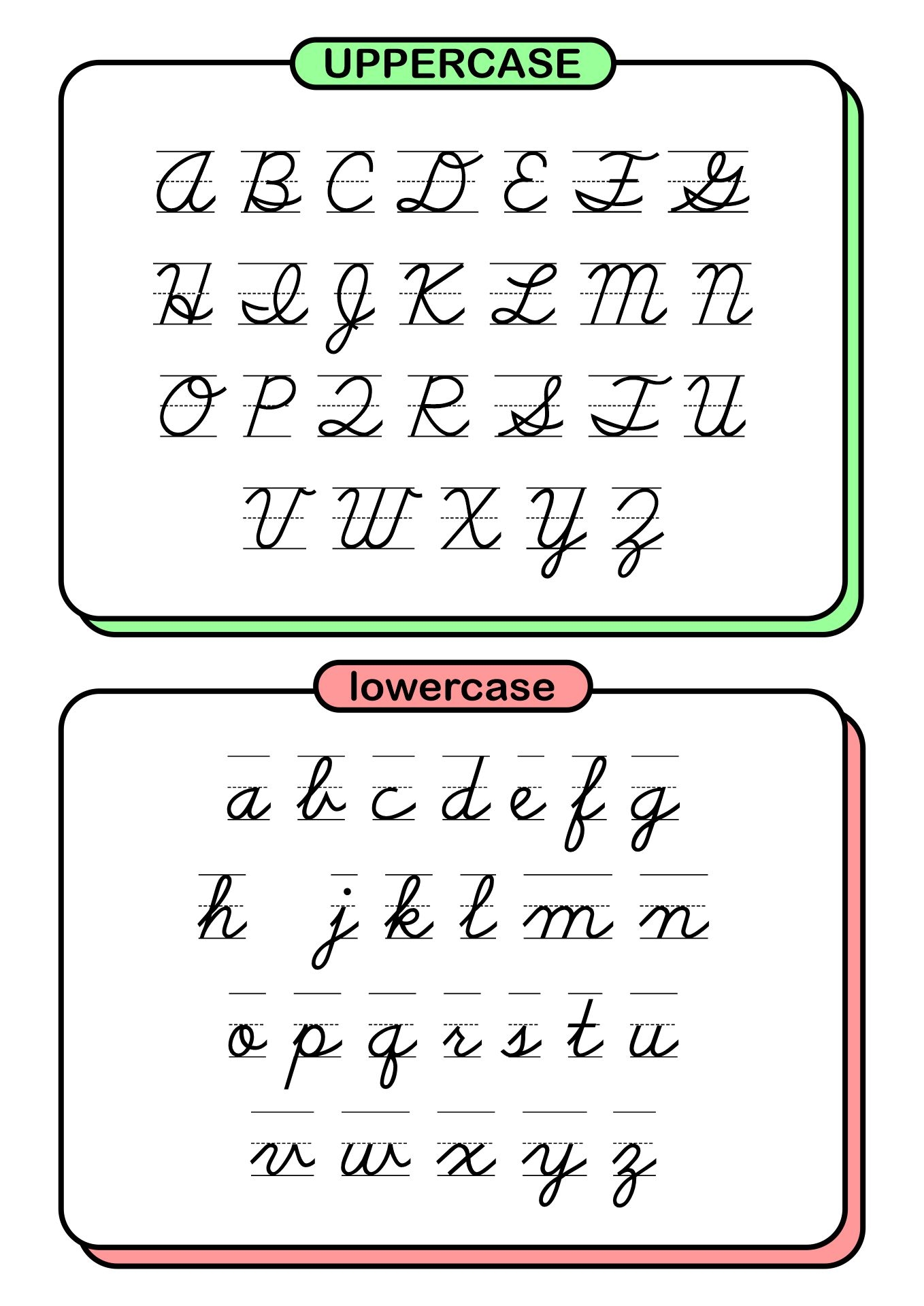 Manuscript Alphabet Chart 10 Free PDF Printables Printablee