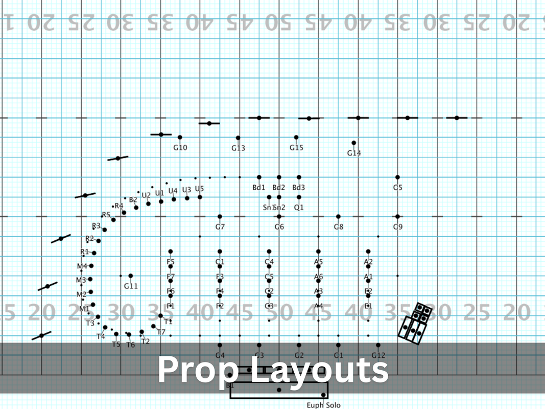 Printable Blank Marching Band Drill Chart
