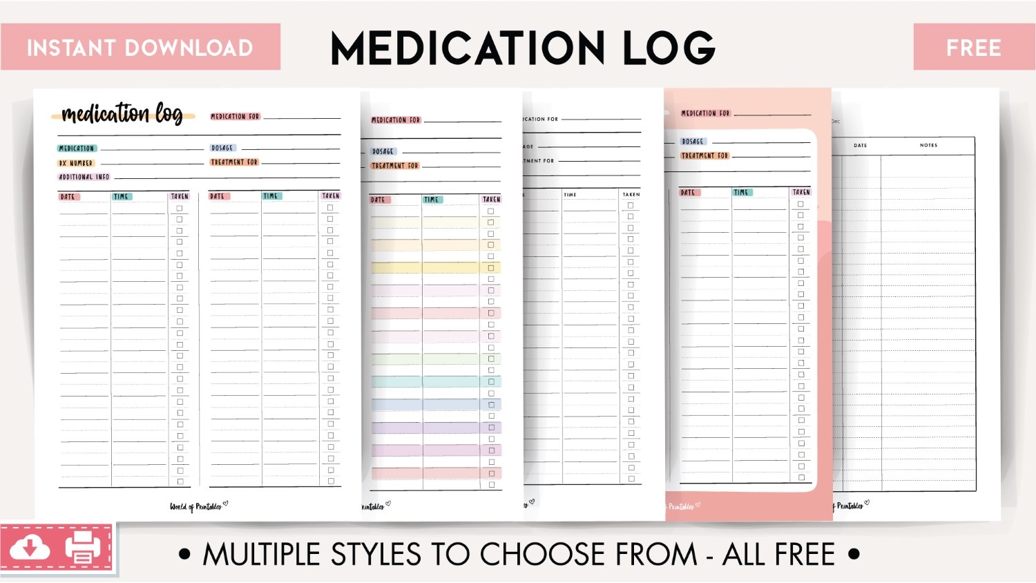 Medication Log 8 Of The Best Templates World Of Printables Medication Log 8 Of The Best Templates World Of Printables
