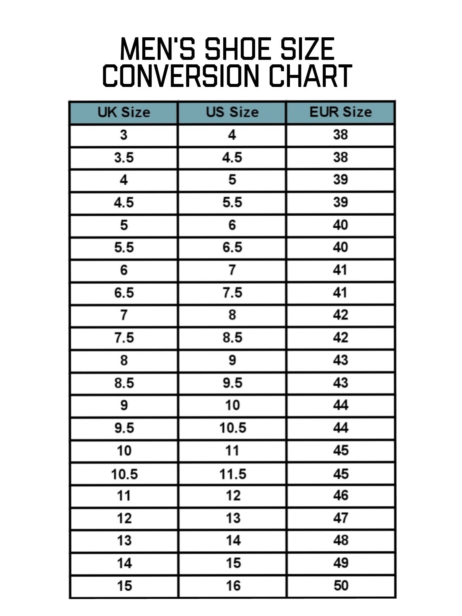 Men 039 s Shoe Printable Shoe Sizing Chart HOT Kids Shoe Shoe Size Chart Printable Mens Mens Shoe Size