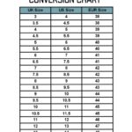 Men 039 s Shoe Printable Shoe Sizing Chart HOT Kids Shoe Shoe Size Chart Printable Mens Mens Shoe Size