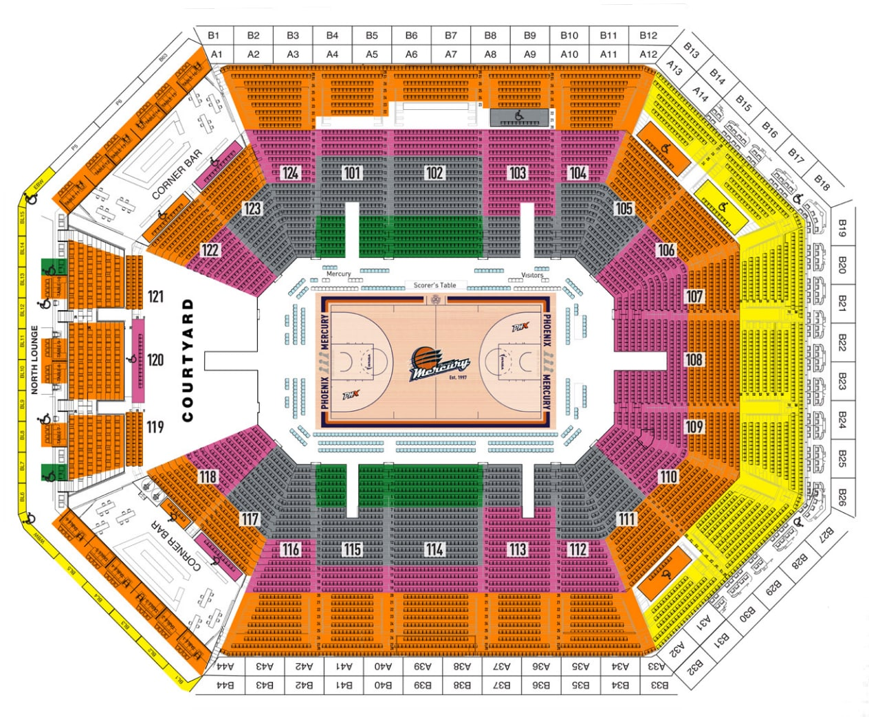 Philips Arena Printable Seating Chart