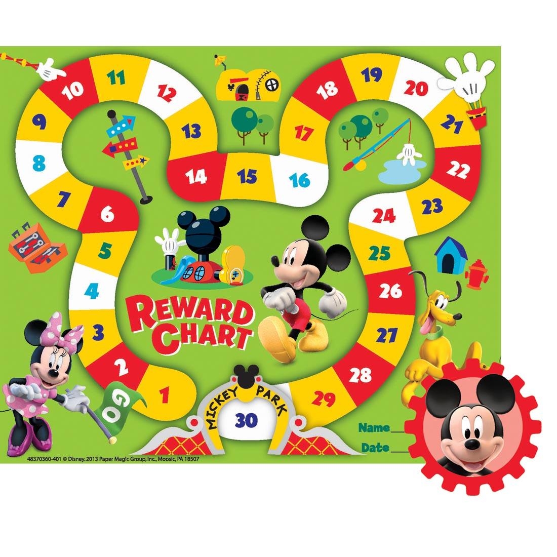 Mickey Mouse Clubhouse Mickey Park Mini Reward Charts 36 Count Package With Over 700 Stickers