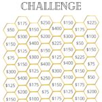 Money Savings Challenge Printable Save 10 000 Dollars In 52 Weeks Etsy