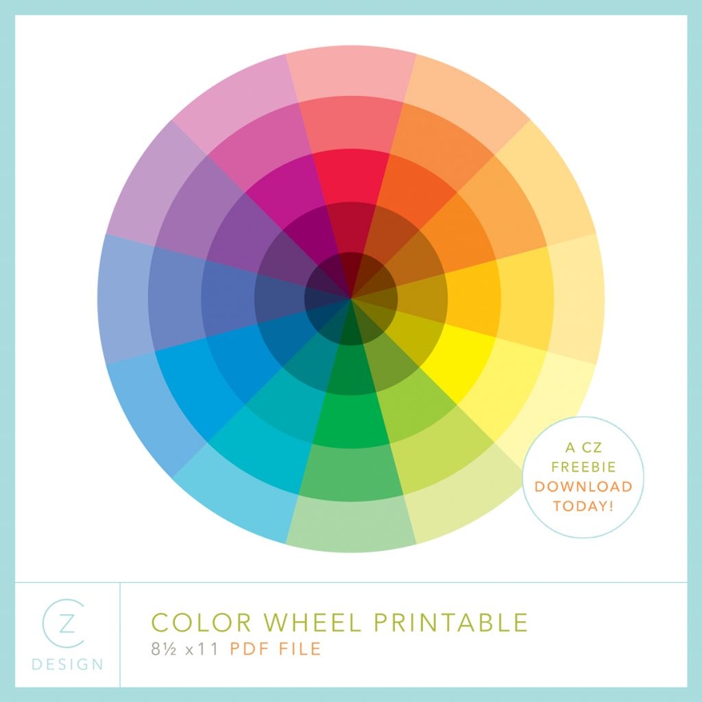 More Color Wheel Combos For Cards This Analogous Scheme Is A Keeper A Free Color Wheel Printable CZ Design