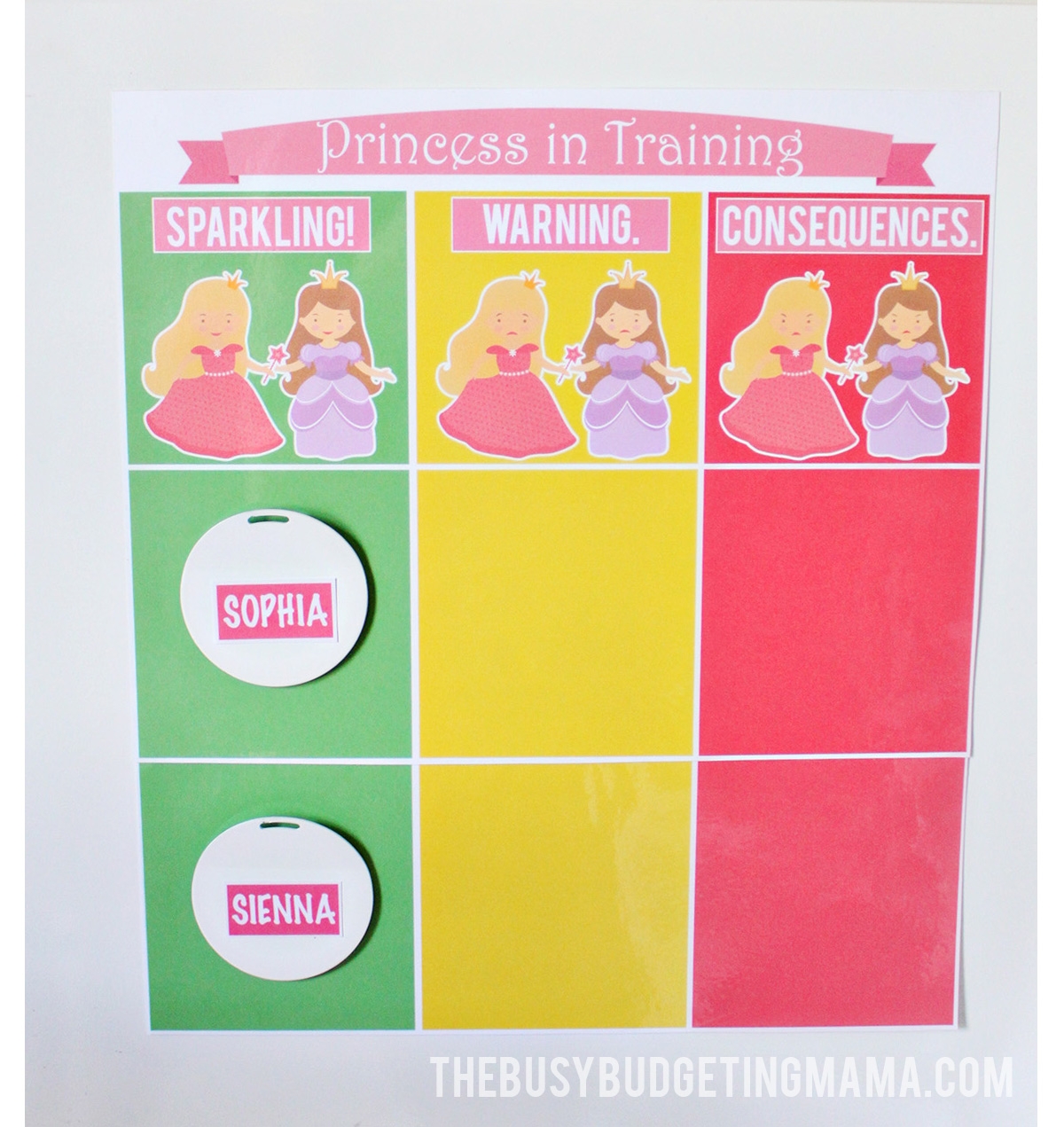 My Girls Behavior Chart Printable At Home With Natalie