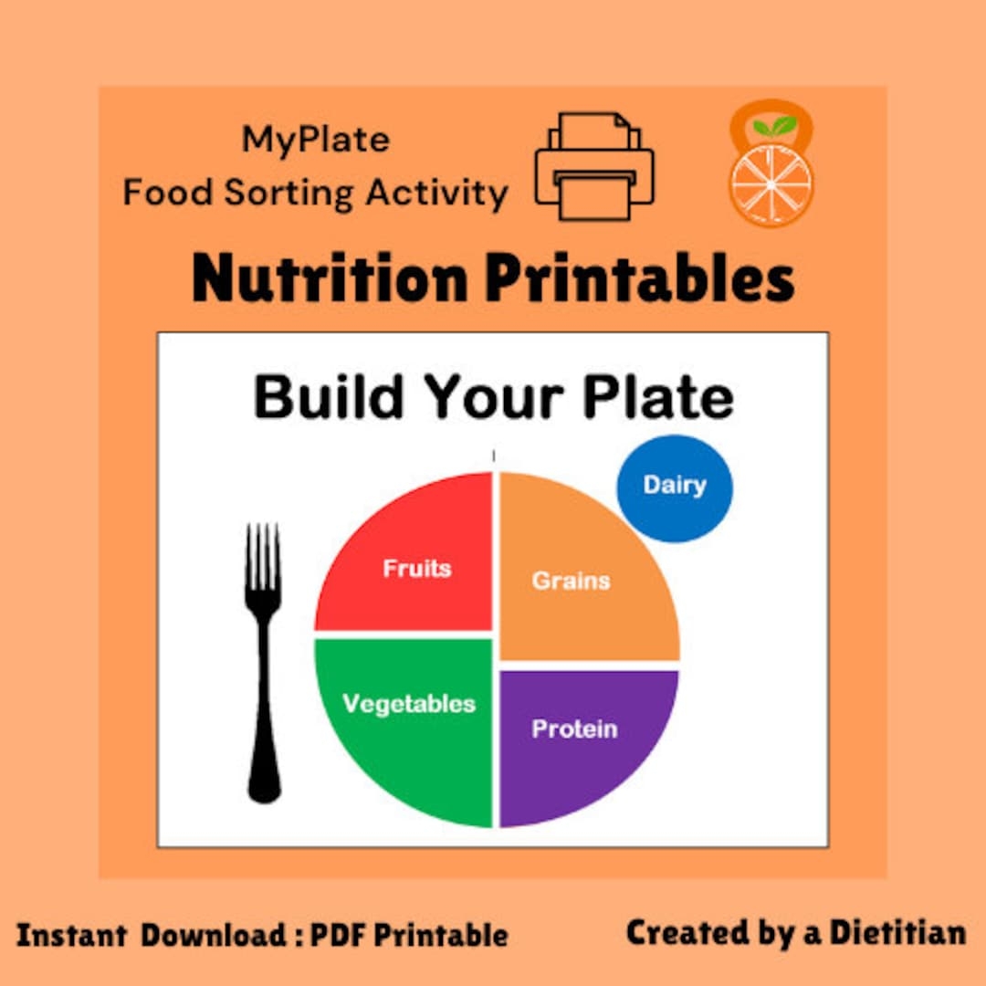 Myplate Food Group Sorting Nutrition Activity Printables PDF Etsy Myplate Food Group Sorting Nutrition Activity Printables PDF Etsy