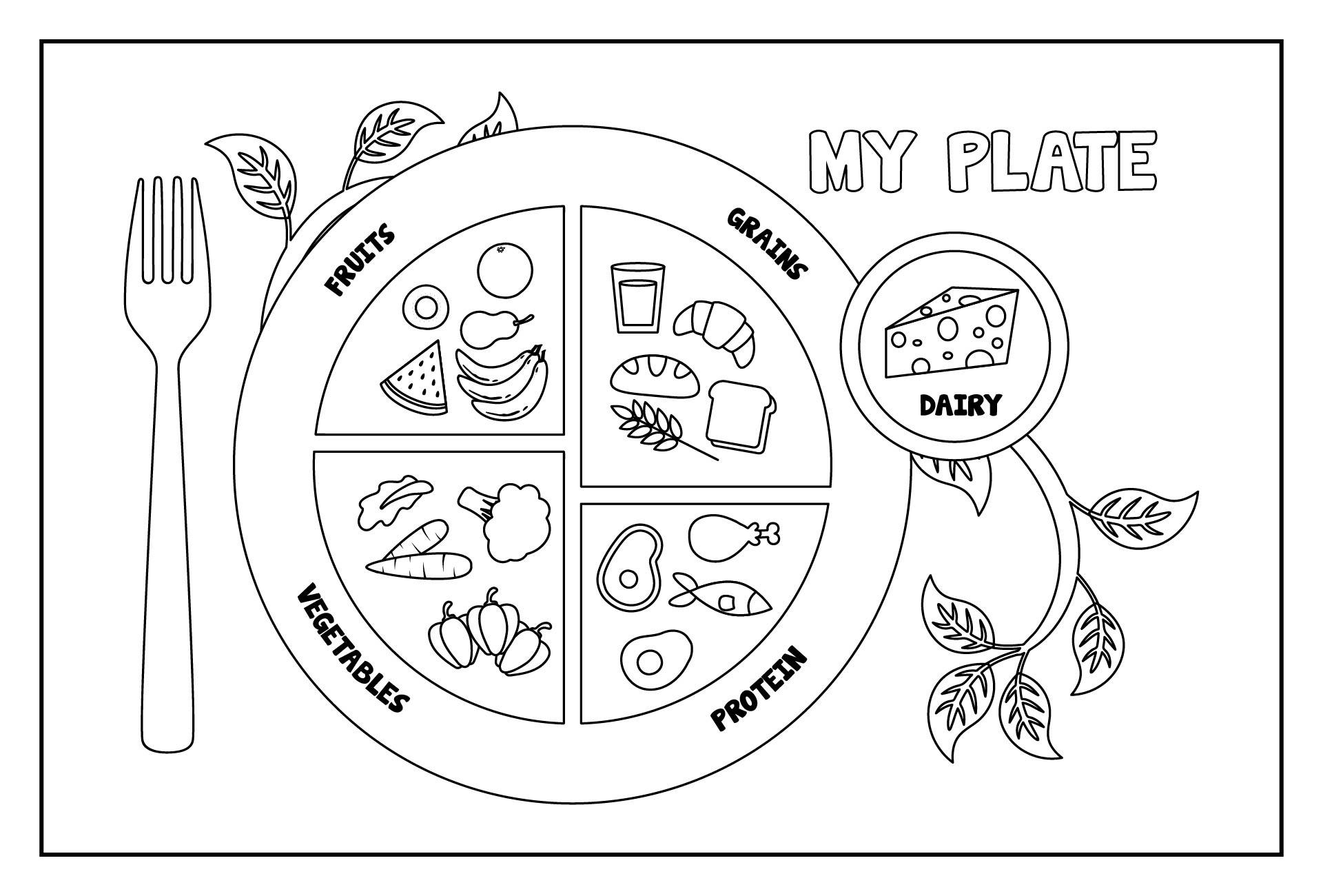 MyPlate Sheet 10 Free PDF Printables Printablee MyPlate Sheet 10 Free PDF Printables Printablee