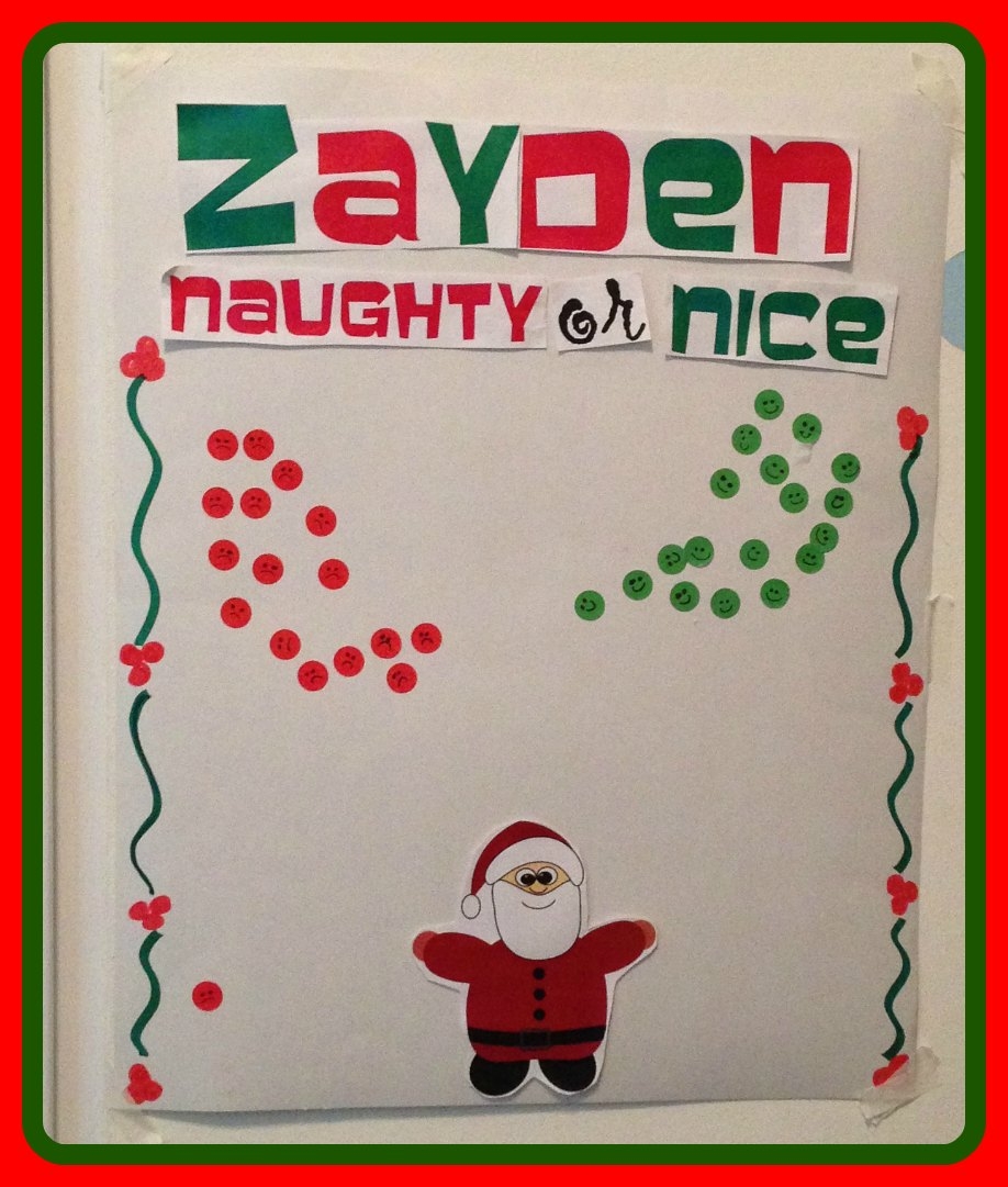 Naughty Or Nice Christmas Behavior Chart SuperMommy