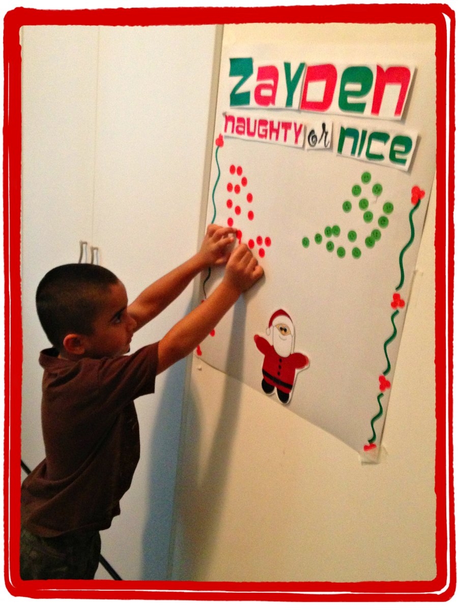 Printable Christmas Chart Good Bad