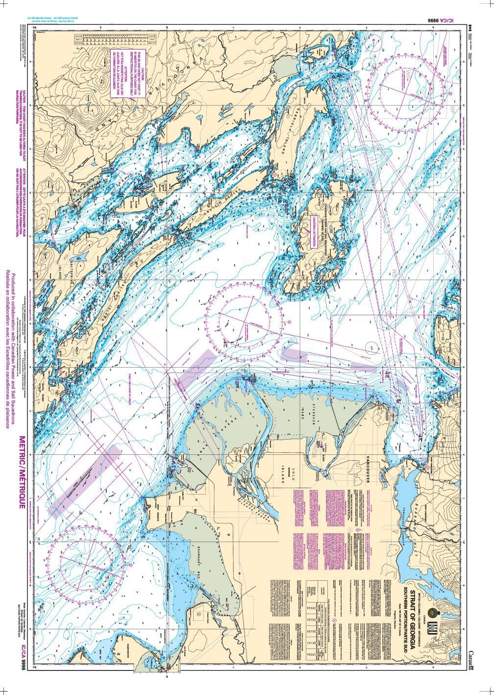 Nautical Chart 2207 Little Current To Bay Of Islands Aux Quatre Points Cardinaux