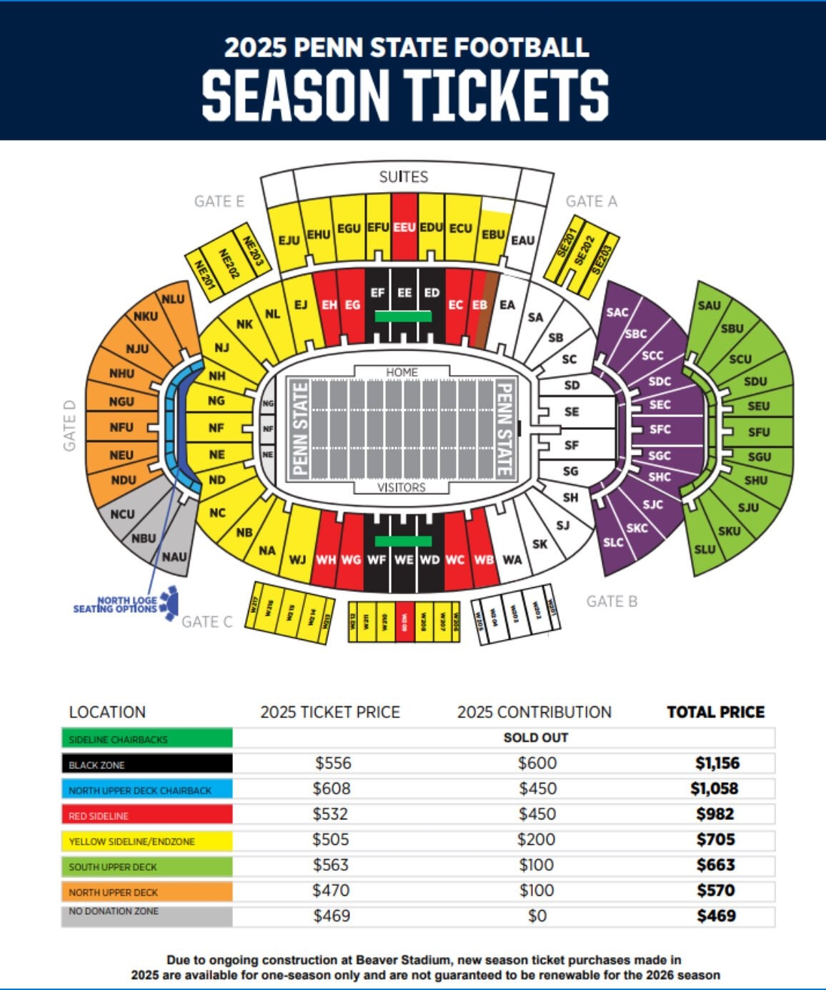 New Football Season Tickets Announced For Beaver Stadium Penn State Football News Psucollegian
