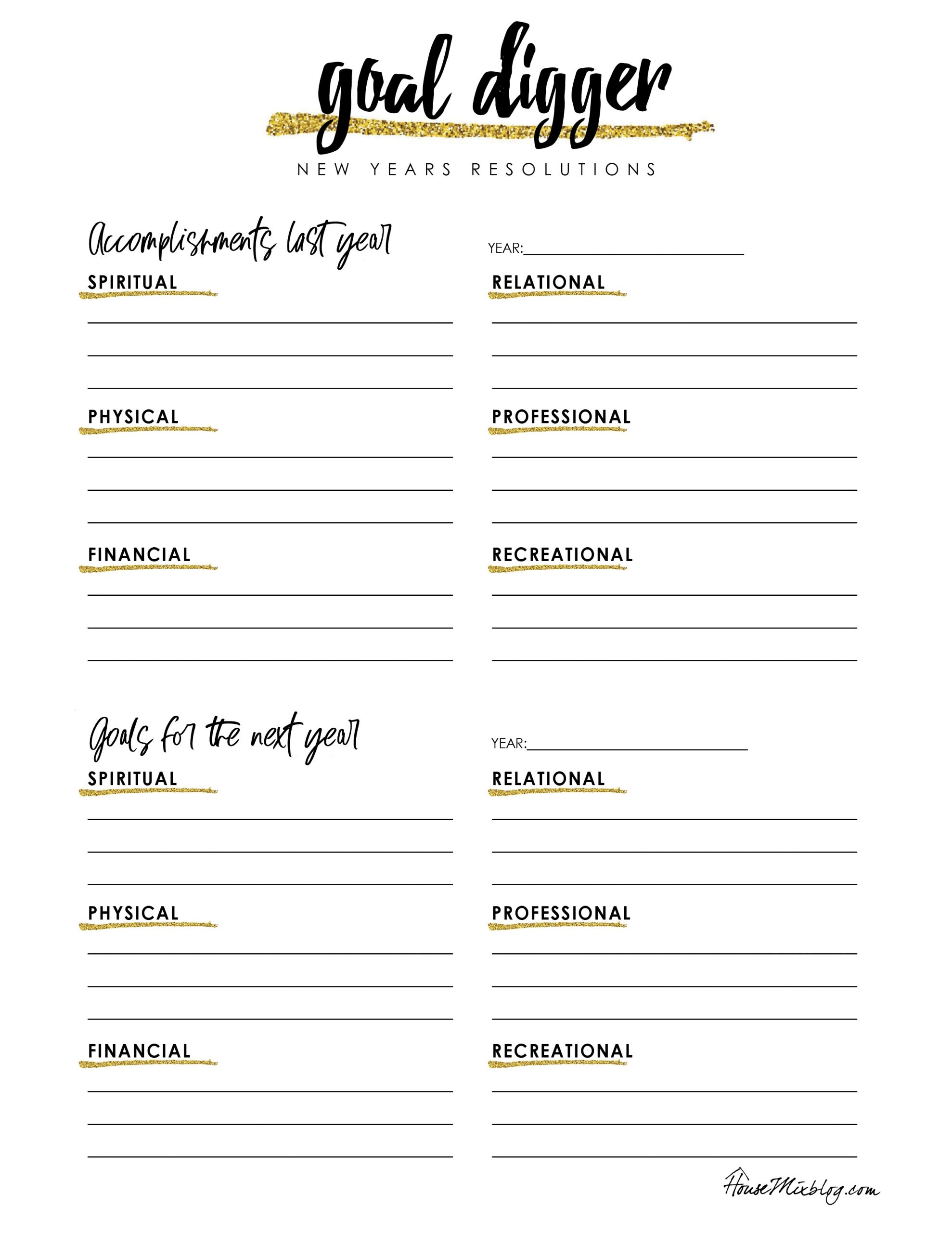 New Year Resolutions Worksheet House Mix New Year Resolutions Worksheet House Mix