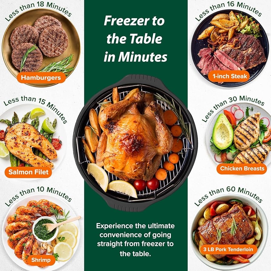 Ninja Flip Toaster Oven Air Fryer Nuwave Air Fryer Infrared Convection Oven Cook Fresh Or Frozen No Defrosting Or Preheating 360 Surround Heat Cooking From 50 To 400 Degrees 100 Presets 