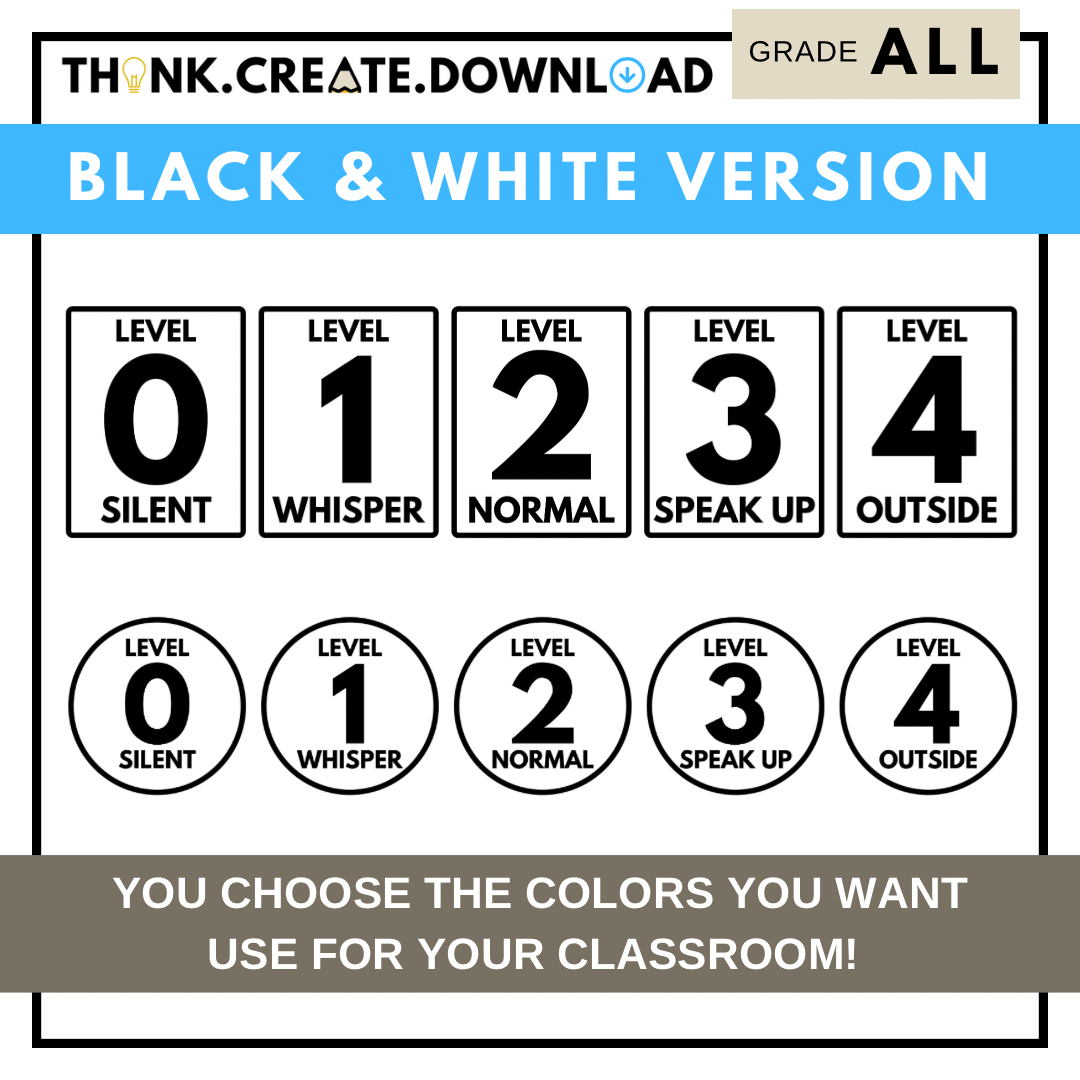 Noise Level Chart Printable