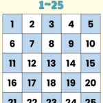 Number Grid 1 25 14 Free PDF Printables Printablee