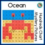 Ocean Animals 100s Chart Hundreds Charts 100 Chart Mystery Pictures Classful