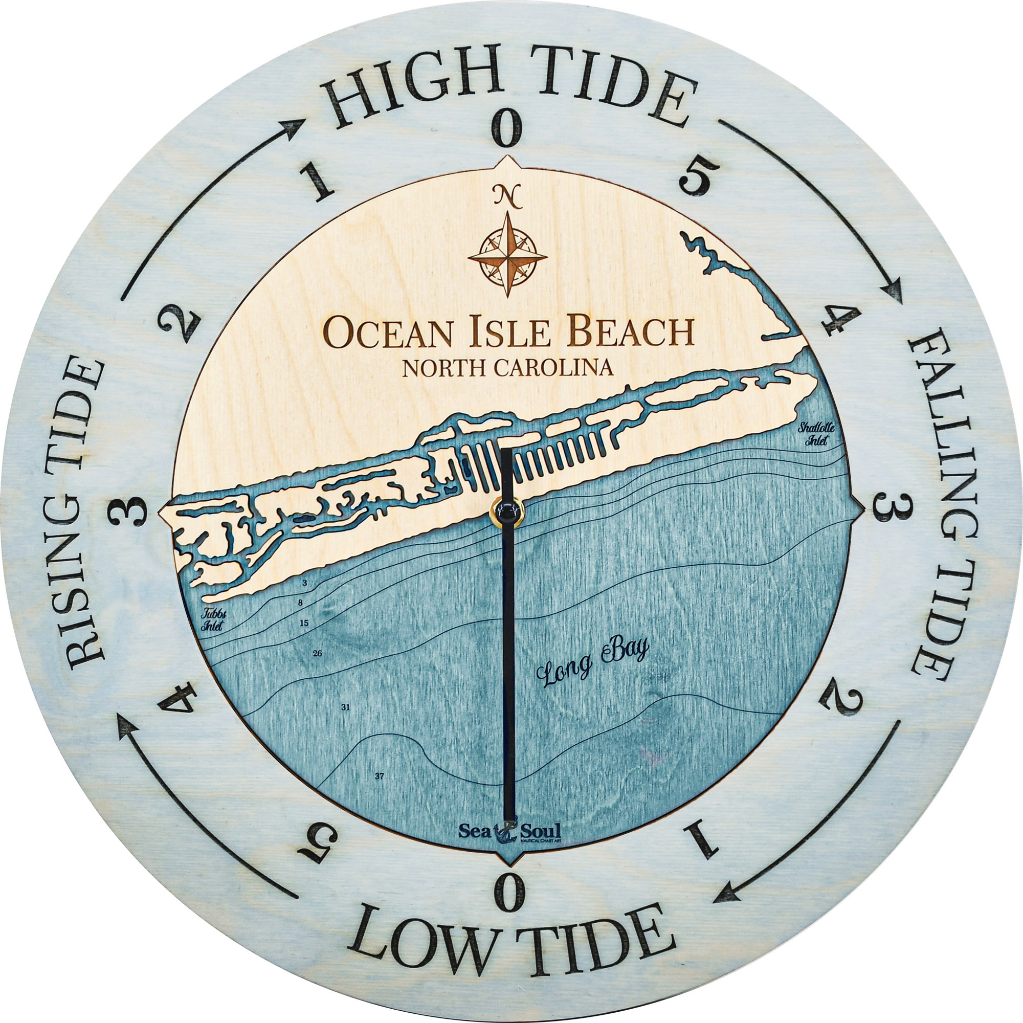 Ocean Isle Beach Tide Clock Sea And Soul Charts