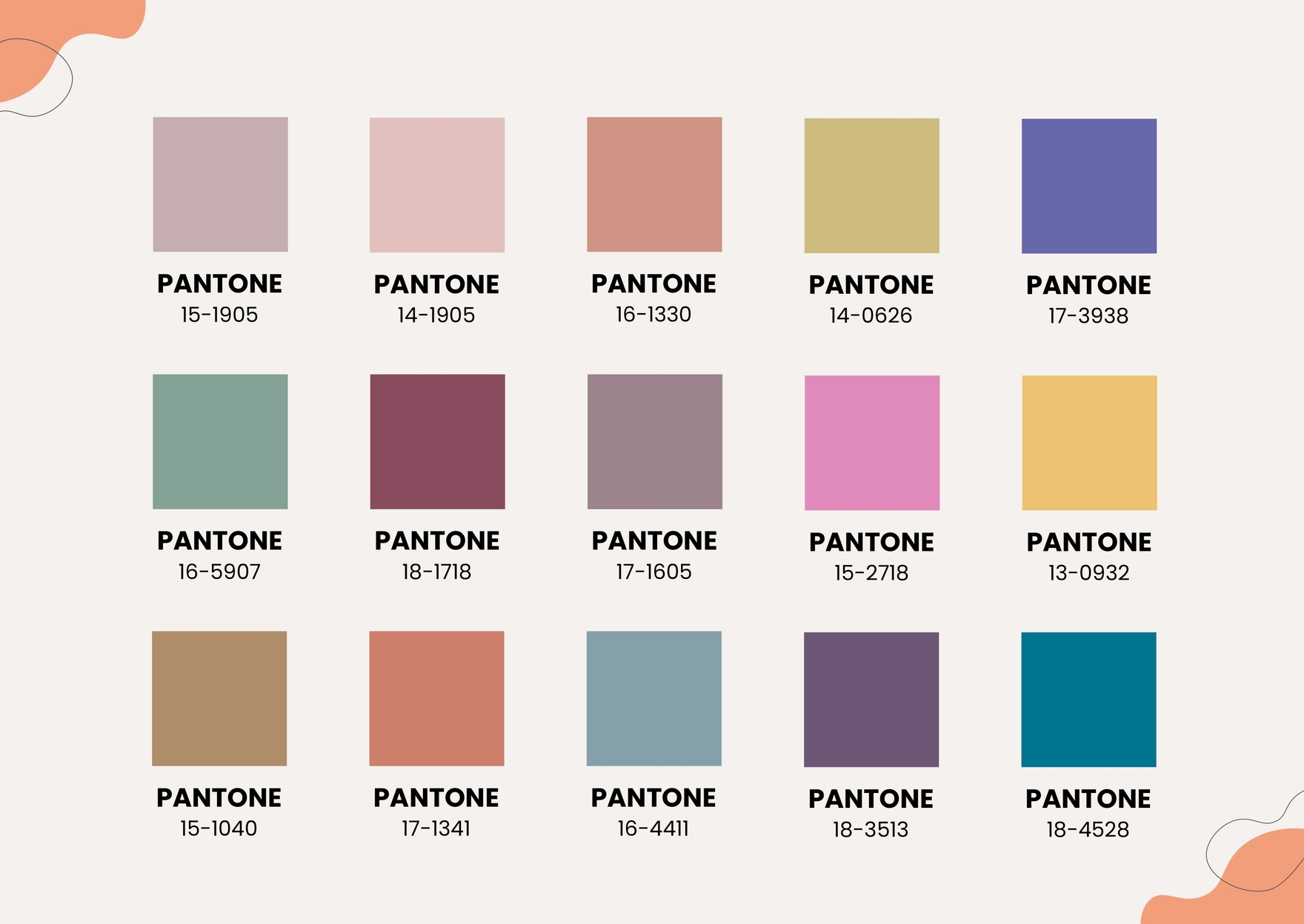Pantone Color Chart In Illustrator PDF Download Template Pantone Color Chart In Illustrator PDF Download Template