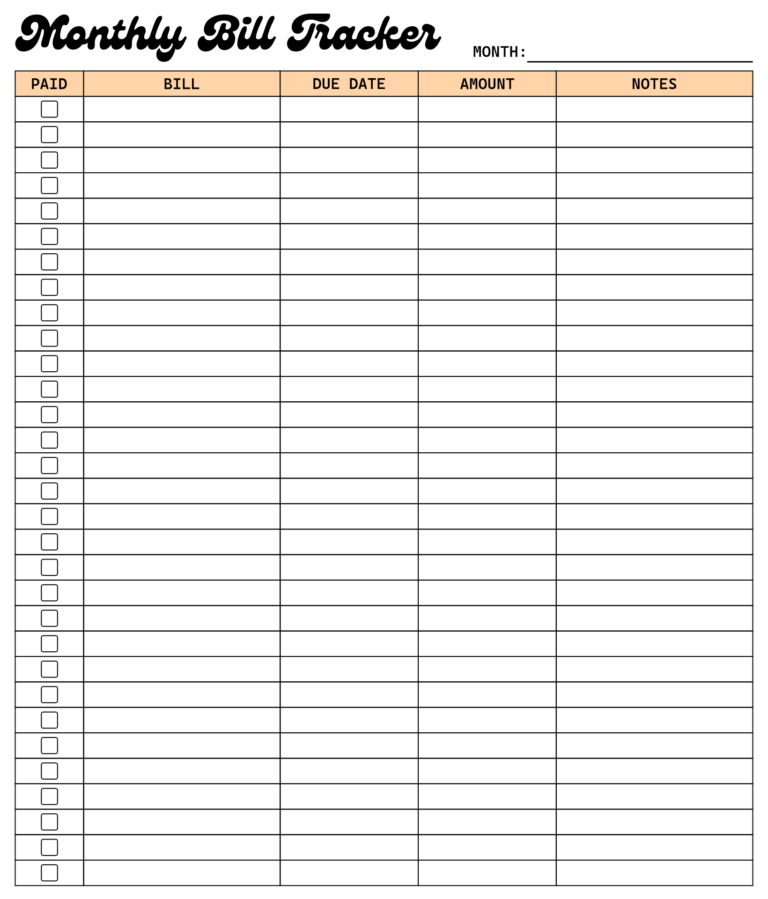 Pay Chart 10 Free PDF Printables Printablee